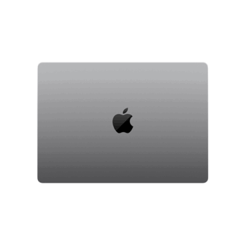 MacBook Pro 14 M3 2023 год, купить в AppMag, вид сверху, клавиатура, гравировка, цвет серый