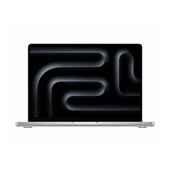 MacBook Pro 14 M3 2023 год, купить в AppMag, вид сверху, клавиатура, гравировка, цвет серебряный