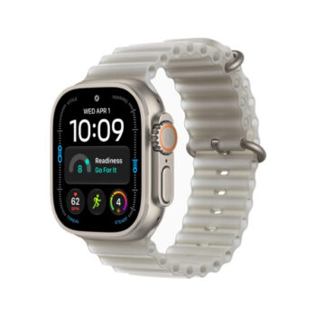 Смарт-часы Apple Watch Ultra 4 49 мм (Натуральный титан | Natural Titanium) ремешок Ocean «полупрозрачный серый»