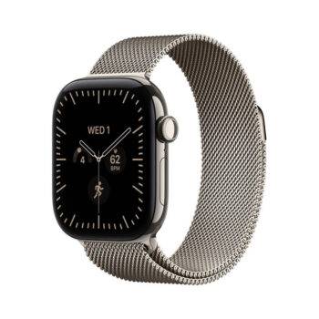 Смарт-часы Apple Watch Series 12 42 мм (Натуральный титан | Natural Titanium) миланский сетчатый браслет